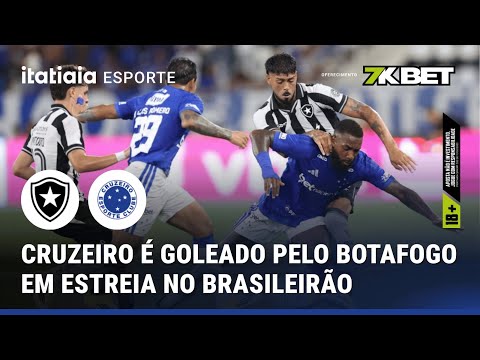 CRUZEIRO SOFRE NO SEGUNDO TEMPO E É GOLEADO PELO BOTAFOGO EM ESTREIA NO BRASILEIRÃO