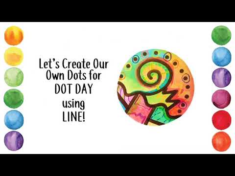 Dot Day- Line Dots- 1st Grade’s Lesson (Day 1 of 2)