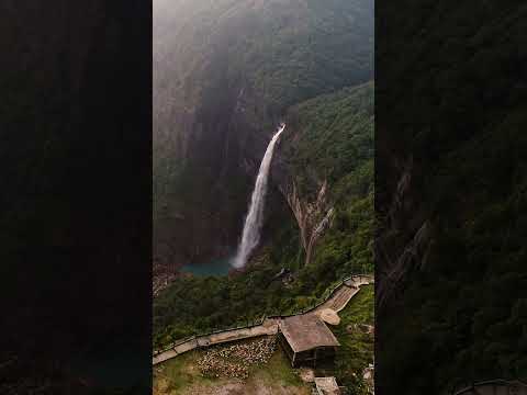 Explore Nohkalikai Falls: India's Tallest Plunge Waterfall | Must-See in Meghalaya