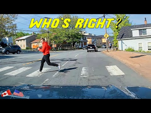 ROAD RAGE BETWEEN DRIVER AND PEDESTRIAN