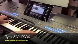 Video thumbnail for Yamaha Tyros 5 VS Korg PA3x by A&C Hamilton Musical Instruments