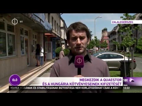 Megkezdik a Quaestor és a Hungária kötvényeseinek kifizetését – M1 Híradó 2016-05-18 12:00
