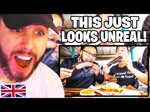 Brit Reacts to AMERICAN FOOD BBQ - GIANT BEEF RIBS and Brisket at Little Miss BBQ in Phoenix, AZ!