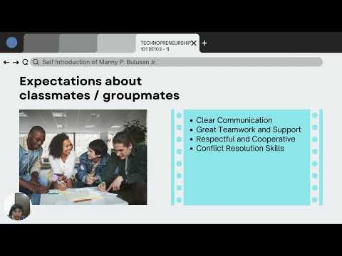 BULUSAN JR. MANNY P.  | SELF INTRODUCTION | IE103-1