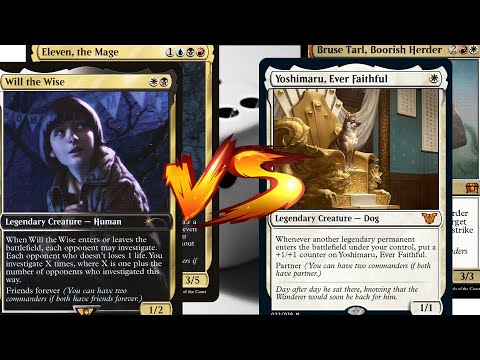 Will & Eleven VS Yoshimaru & Bruse Tarl - MTG EDH Duel Commander Cartes Magic
