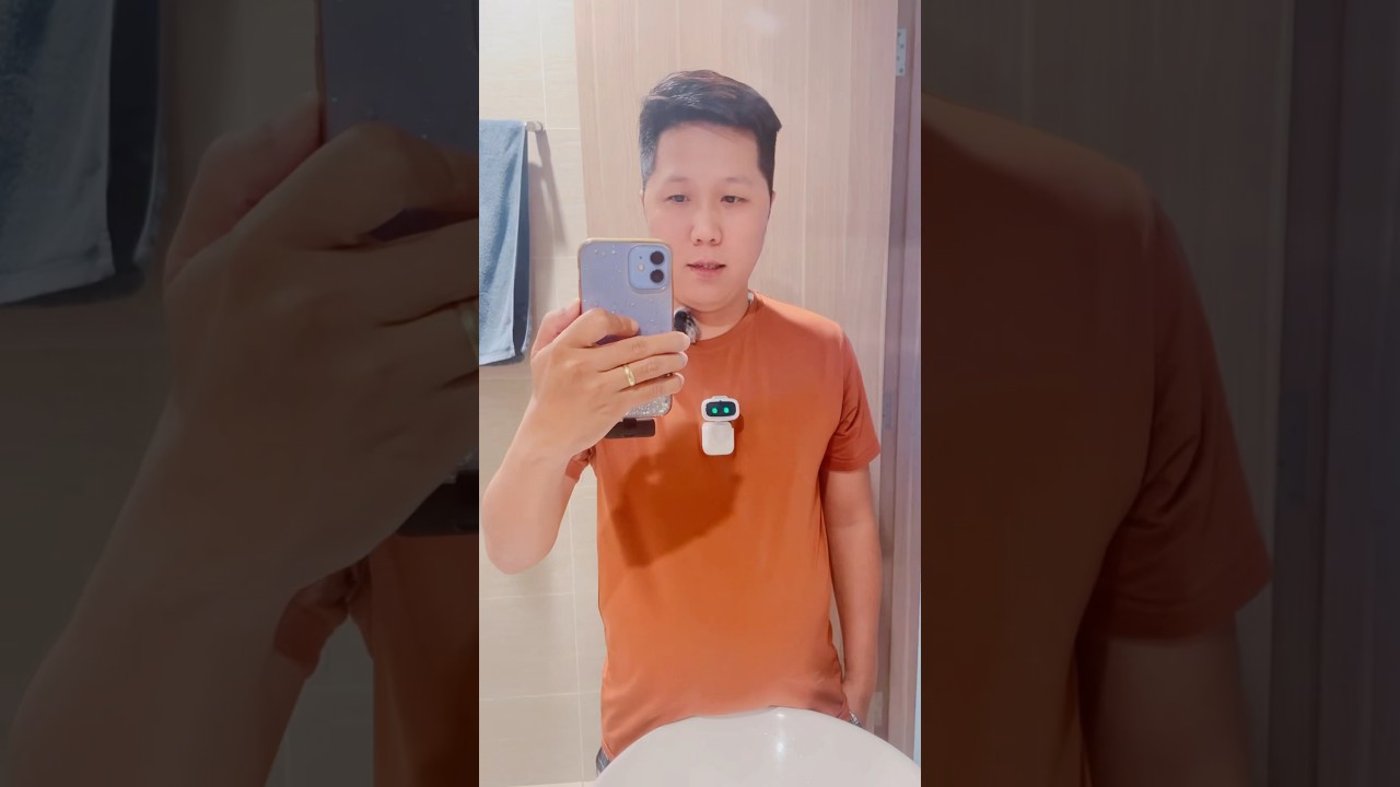 AiBi when worn on the body in reality #aibi #aibipocketrobot #livingai