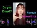 Korean Honorifics Older Sister Female Older Brother Male