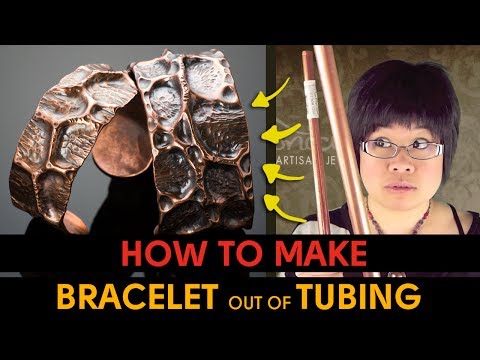 How to Make Bracelet out of Copper Pipe Tubing - WATCH & LEARN #2