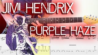 Jimi Hendrix - Purple Haze (Guitar Lesson With TAB & Score)🎸