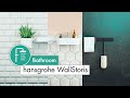 Купить Набор для ванны матовый черный Hansgrohe WallStoris 27966670 Комплект 3в1, Matt Black в Киеве vannaja.kiev.ua