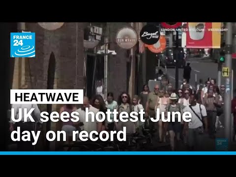 UK swelters in hottest June day on record