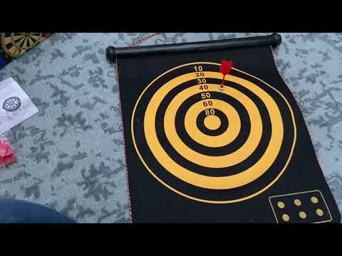 Mixi Magnetic Dart Board for Kids, Outdoor Toys Kids Games Double Sided Dart Board Games