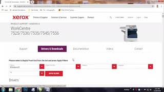 How To Download Driver For Xerox Workcentre 7545,7556,7535,7445,7435,7425,7525