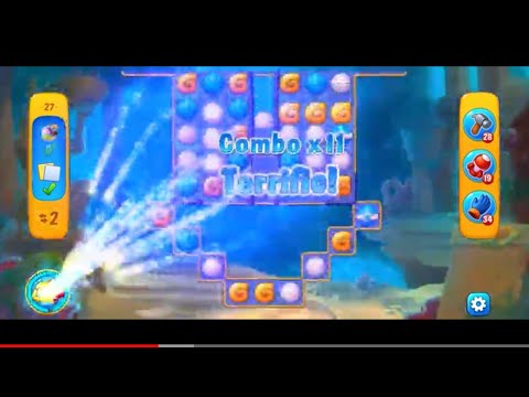 Fishdom Gameplay Stage 27 - 28 - 29 - Atlantis Cup - Hard Level - No Booster 👻- 💥