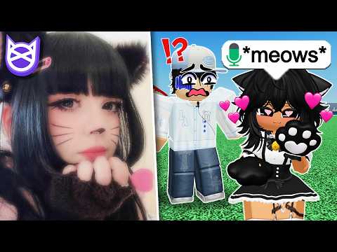 i hired a CAT GIRL to play roblox with me...
