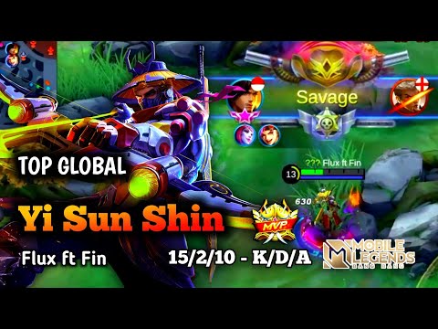 Top 1 Global Yi Sun Shin2021 SAVAGE!! by Flux ft Fin Best Build Yi Sun Shin 2021 Yi Sun Shin 2021
