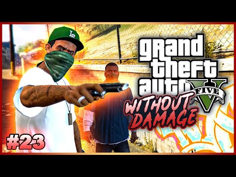 Completing GTA V Without Taking Damage? - No Hit Run Attempts (One Hit KO) #23