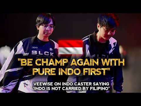 VEEWISE REALTALKED THE INDO CASTER SAYING "Indo is not carried by Filipino"