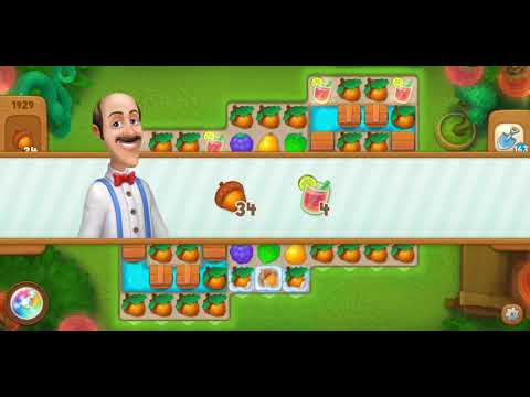 Gardenscapes Level 1929 Walkthrough "No Boosters Used"