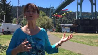Greenpeace and kayaktivists protest Shell Oil at St. Johns Bridge