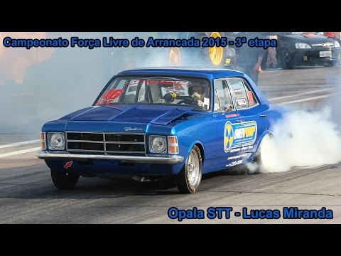 Opala 6 cil aspirado - Lucas Miranda - 200km/h em 11 segundos!