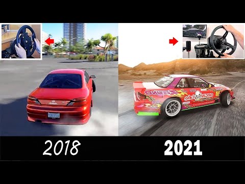 3 Year DRIFT PROGRESSION with a Wheel! (Starting on an OLD XBOX with a Thrustmaster TMX)