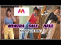 Cute Tops Under 600 HUGE MYNTRA SALE HAUL Trendy Flared High Waisted Jeans Under 1000