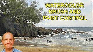 Simple watercolor Seascape Tutorial: Mastering the Dry Brush Technique