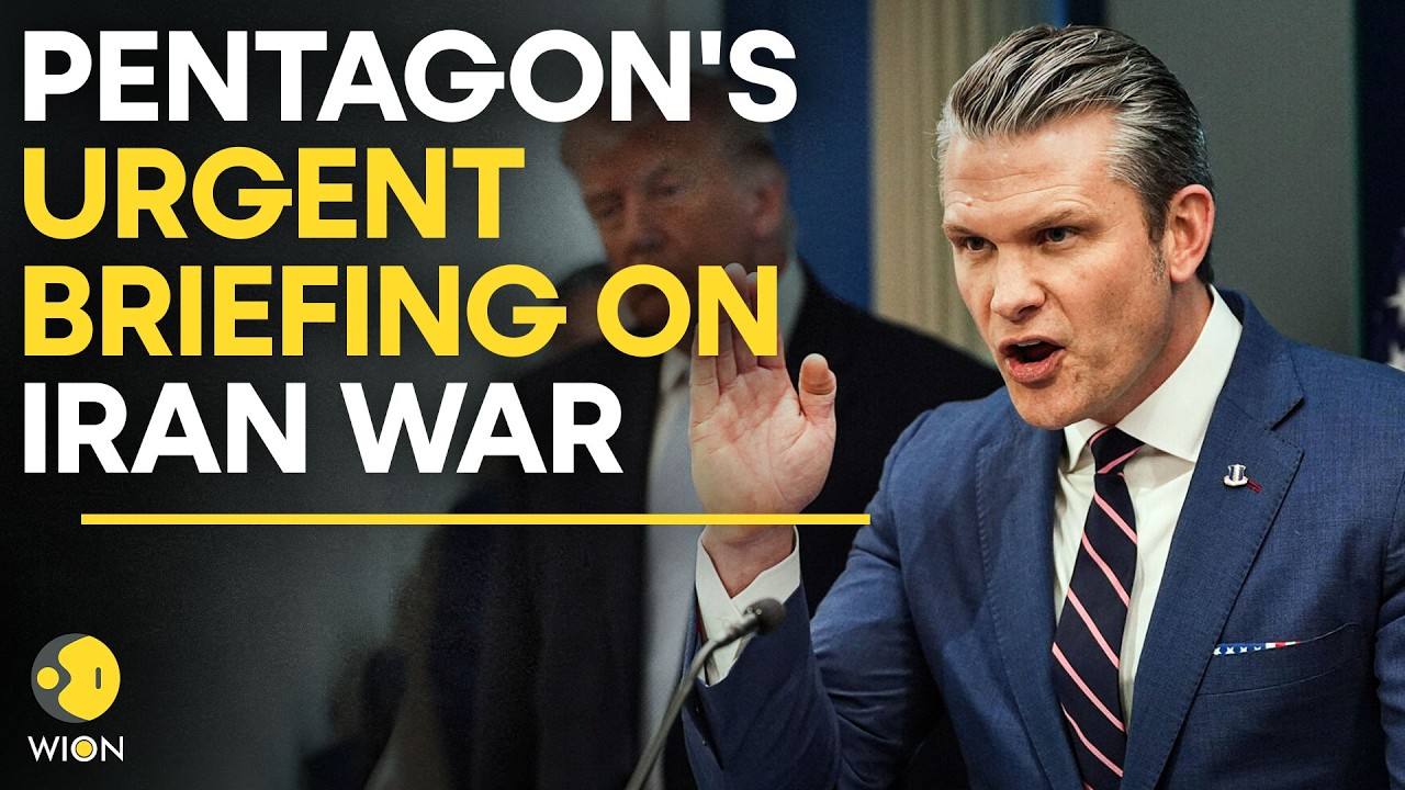 Pentagon Briefing LIVE: US Defence Secretary Hegseth Holds Urgent Briefing on Iran War | WION Live