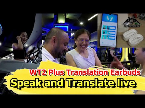 WT2 Plus AI Translation Earbuds Speak Translate live in 93 languages