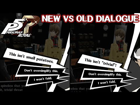 This isn't small potatoes - old vs new Akechi dialogue - Persona 5 Royal