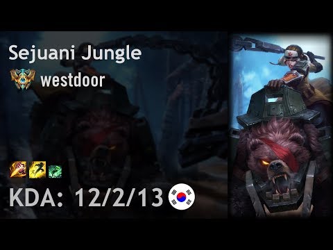 Sejuani Jungle vs Lee Sin - westdoor - KR Challenger Patch 7.19