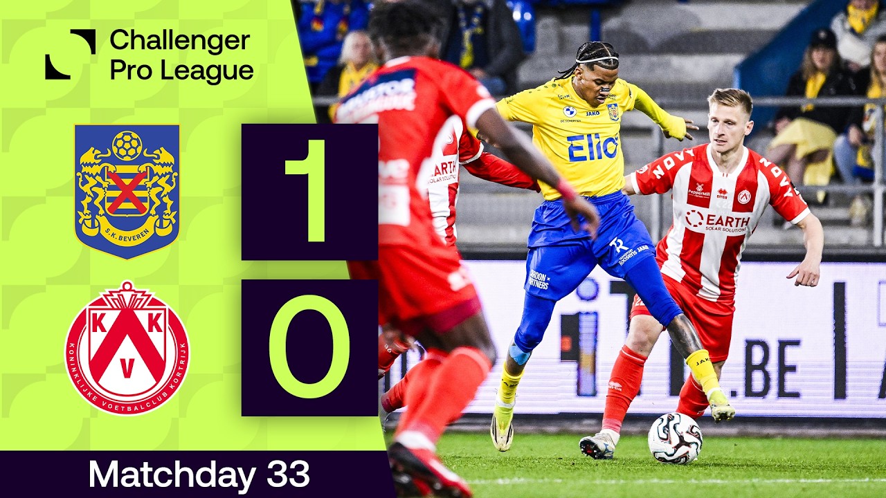 SK Beveren vs KV Kortrijk Highlights