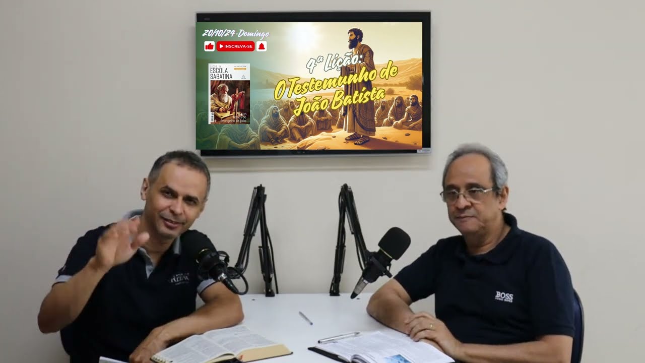 Lição da Escola Sabatina de 20/10/2024 - O Testemunho de João Batista