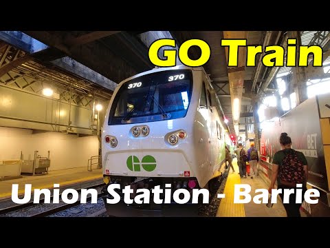 4K GO Train Ride From Union Station To Barrie (Allandale Waterfront GO) (Duration 1h 32min)