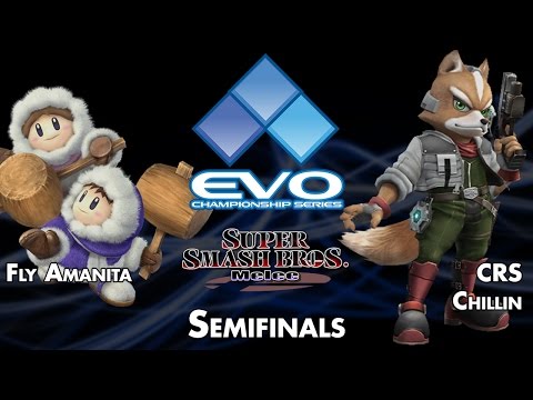 EVO2014 SSBM SF L2 - Fly Amanita (IC) vs CRS.Chillin (FOX)