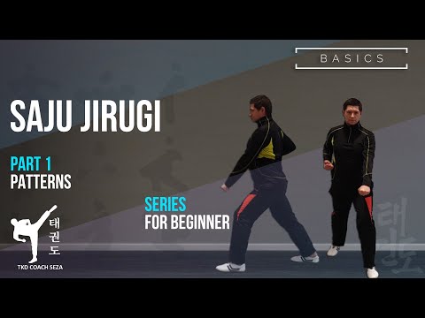 SAJU JIRUGI SERIES Part 1 (Arae-Makki+Momtong-Bandae-Jirugi) Patterns Saju Jirugi Taekwondo Children