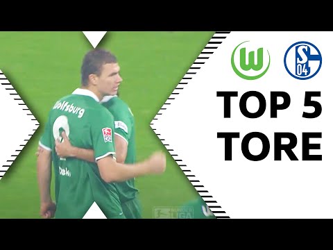 Dzeko & Grafite - Top 5 Tore vs. Schalke 04 | VfL Wolfsburg