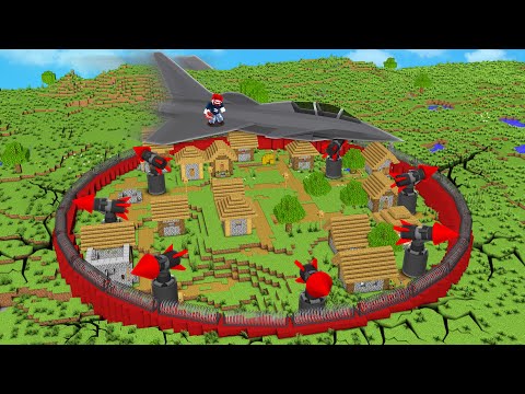 WIR VERTEIDIGEN UNSERE BASIS mit FLUGZEUGEN in Minecraft