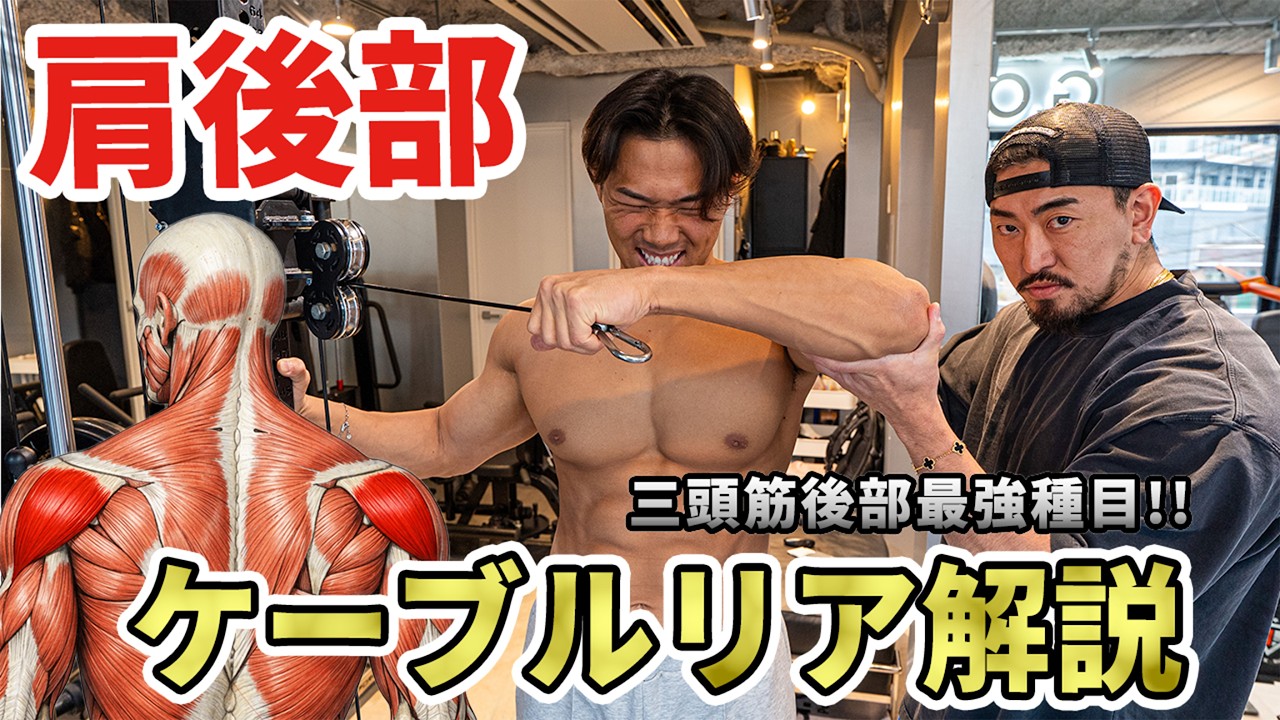 肩のリア最強種目！ケーブルリアで"メロン肩"を作る方法