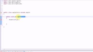 Learning Java: Part 11: Introduction to Applets/Graphics