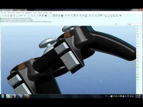 Play Station Joystick Modeled in Pro Engineer wildfire 5.0.