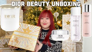 Dior Beauty Holiday Unboxing: Dior Prestige Candle GWP, Diorsnow, Dior Capture Totale