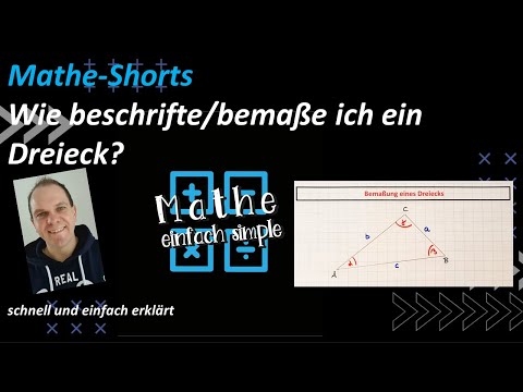 #matheshorts |Dreieck richtig beschriften | mathe einfach simple | leicht erklärt