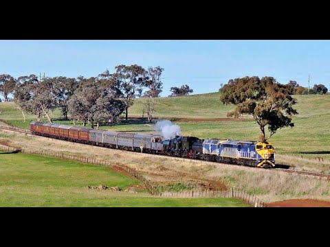 C502+S311+HL203+DC6029 with 9L02 transfer train heading back to ARHS Canberra