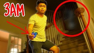 DO NOT SPIN FIDGET SPINNERS AT 3AM! (GHOST)