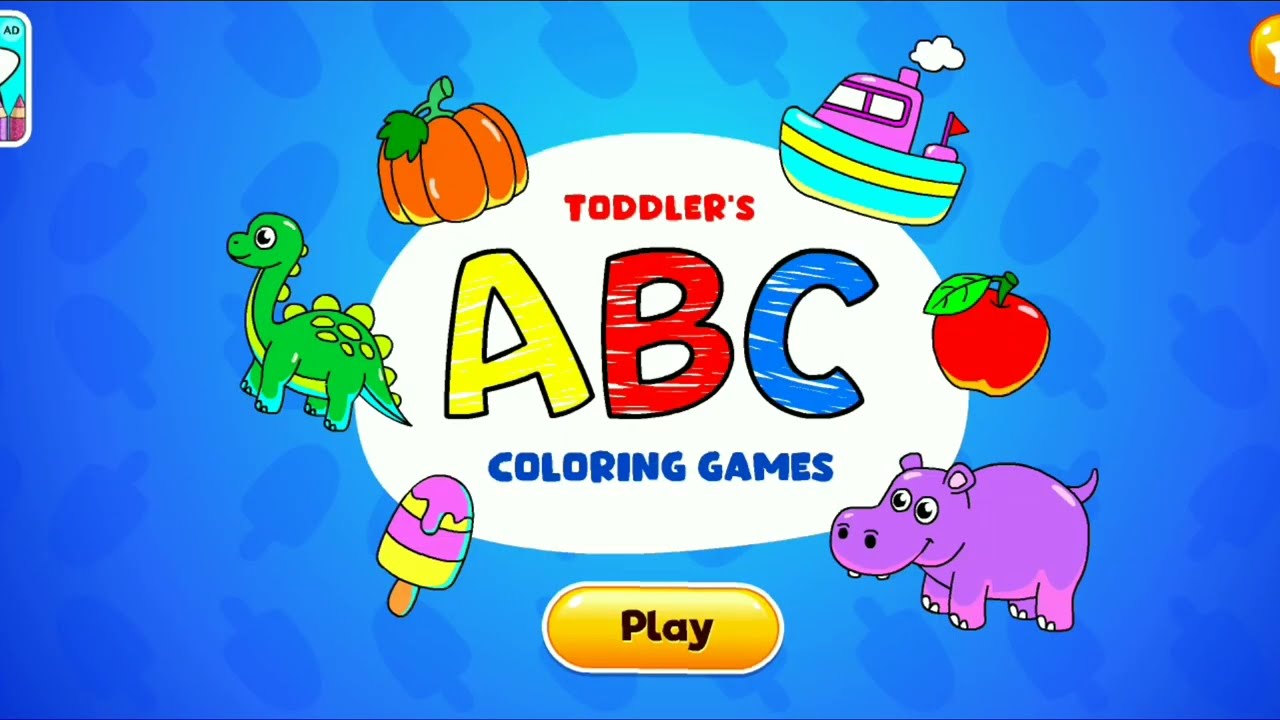 TODDLERS ABC COLORING GAMES
