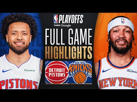 #6 PISTONS at #3 KNICKS | FULL GAME 1 HIGHLIGHTS | April 19, 2025