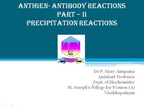 Precipitation Reactions