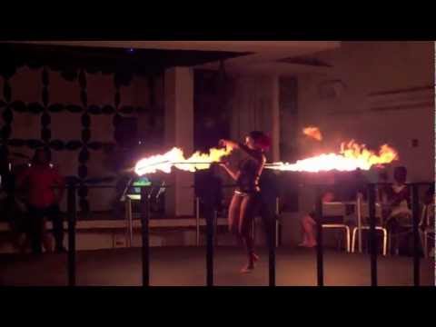 Fire Dance at the Clevelander South Beach